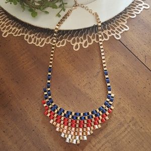 Gold statement necklace